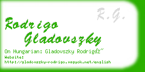 rodrigo gladovszky business card